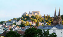 Marburg: the castle, upper town, and St Elizabeth's church